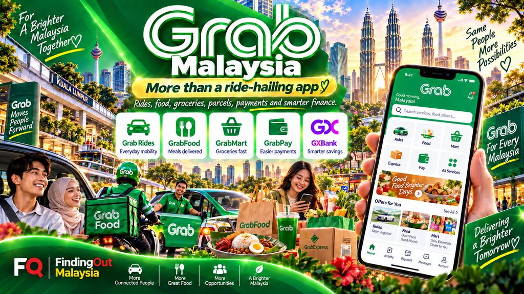 Grab Malaysia super app services including rides, GrabFood, GrabMart, GrabPay and GXBank