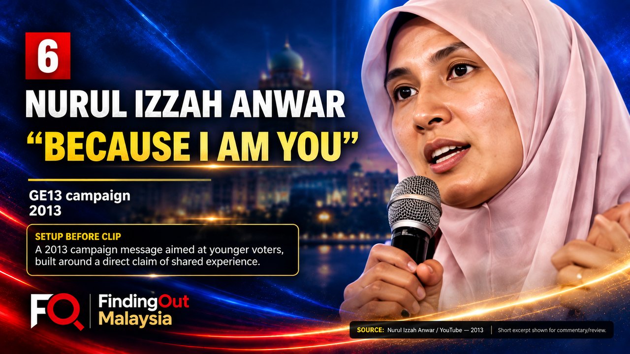 Nurul Izzah Anwar in her 2013 GE13 campaign video — Malaysia’s Cringiest Political Moments